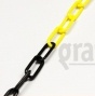 Plastový řetěz žluto/černý, délka 10m