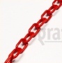 Plastový řetěz červený, délka 25m