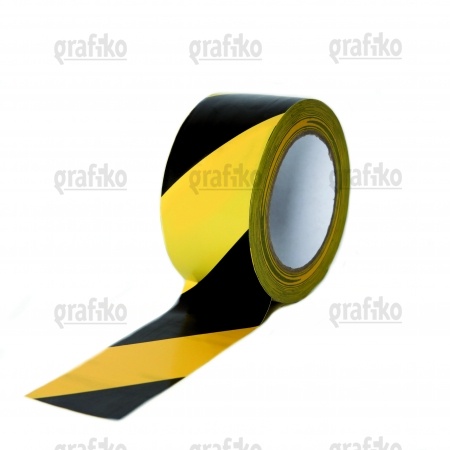 REFLEXNÍ páska žluto/černá LEVÁ, 100mm x 15m