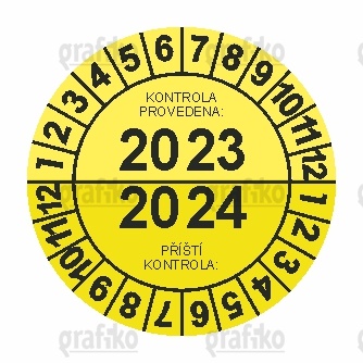Kontrolní kolečko typ 25 – 2023/24 Žlutá/Černá